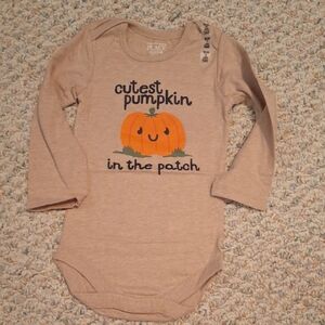 The Children's Place Tan Pumpkin Bodysuit